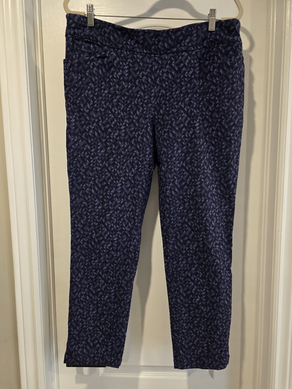 Callaway| Women's | Pull On Pants | Blue Pattern | X-Large